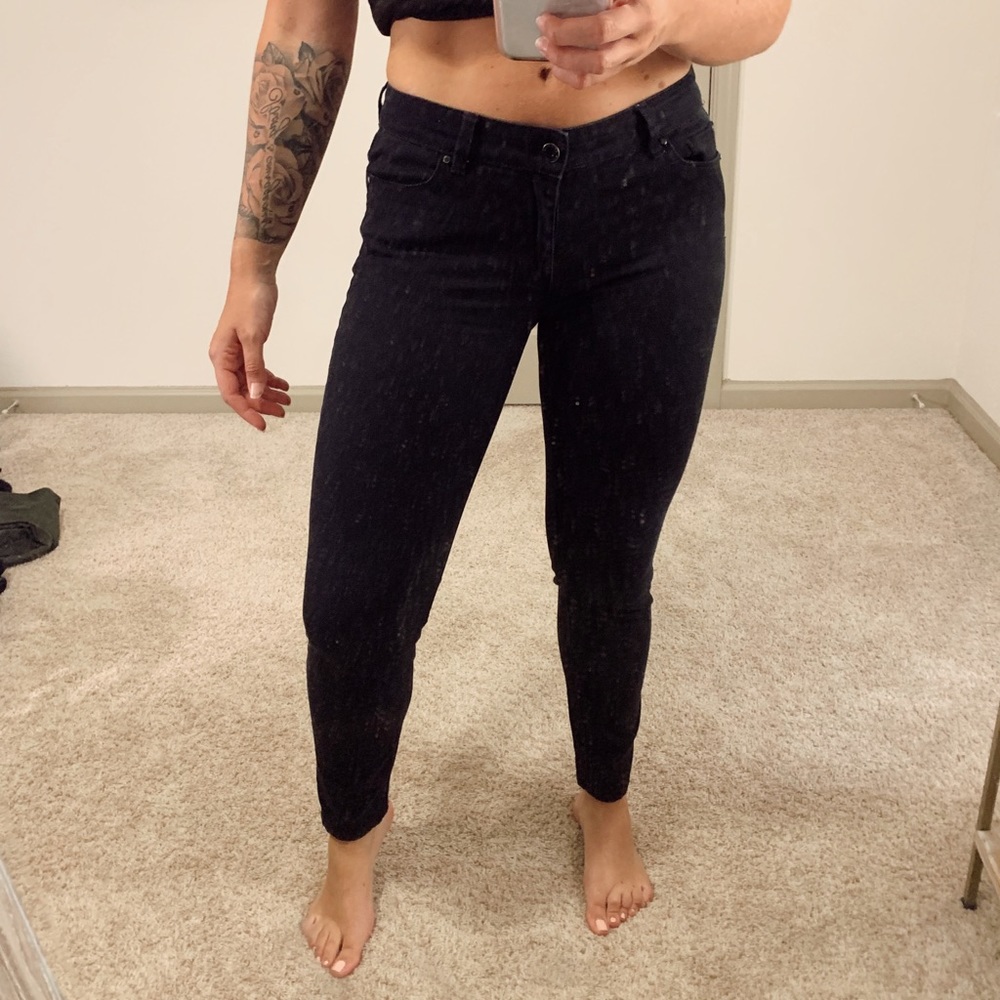 Skinny Leg Black Jeans